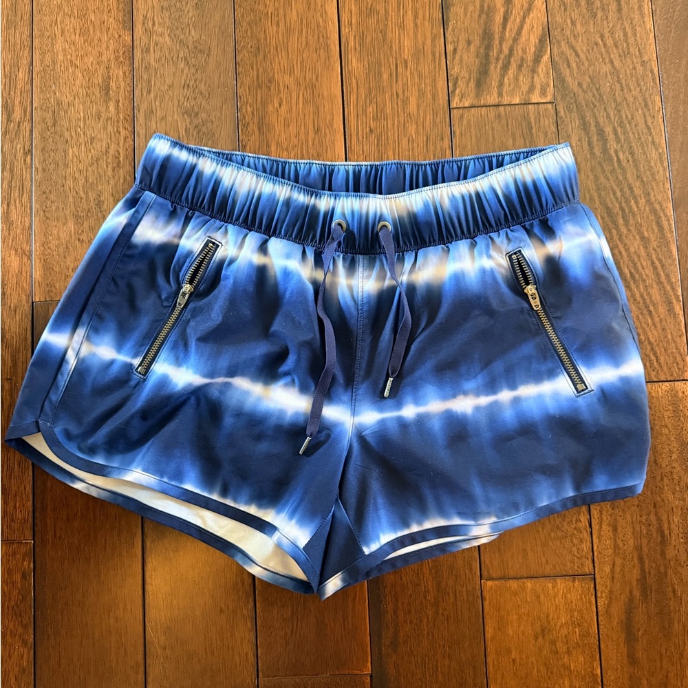 Athleta sz M Blue Tie-Dye Board Shorts